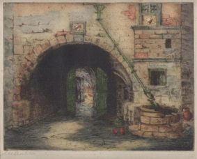 Margaret Aulton - Gateway with a well
