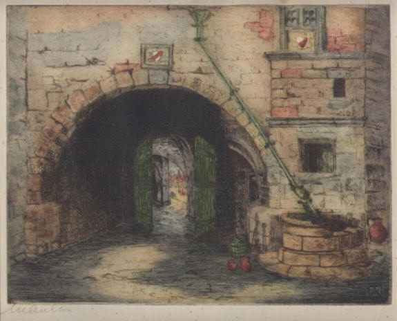 Margaret Aulton - Gateway with a well Margaret Aulton - Gateway with a well