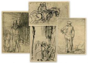 Sir Frank Brangwyn, RA. RE. RWS. - L'Ombre de la Croix