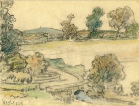 William Thornton Brocklebank - 13 watercolour/pastel sketches