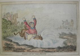Gillray, James - 4 Restrikes inc. COMING IN AT THE DEATH