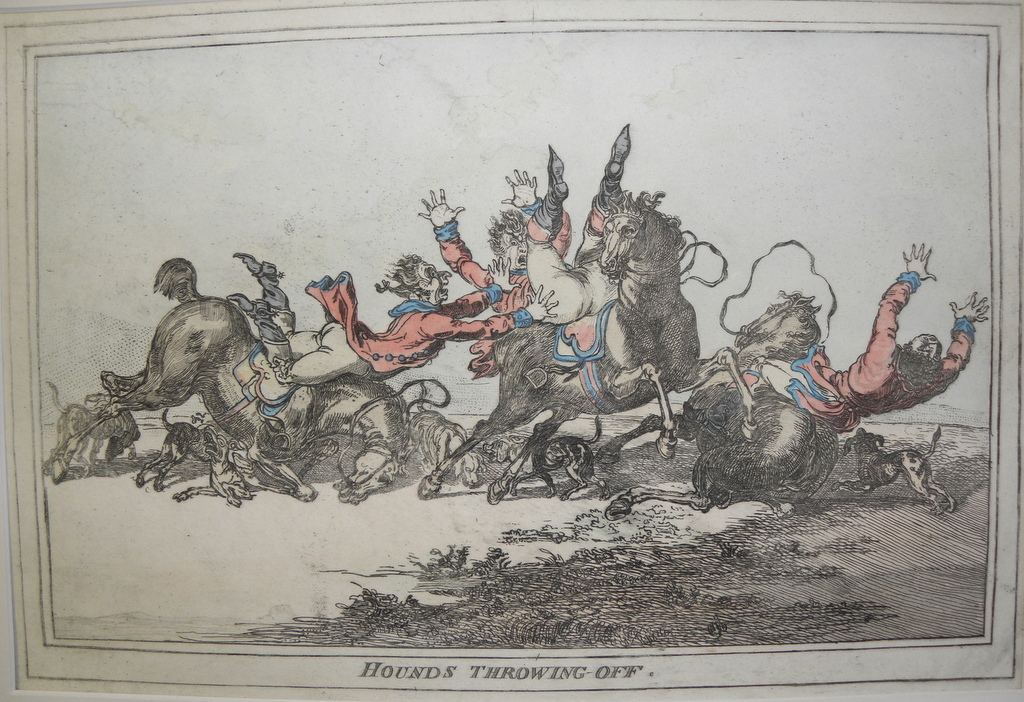 Gillray, James - 4 Restrikes inc. HOUNDS THROWING OFF James Gillray - 4 Restrikes inc. HOUNDS THROWING OFF