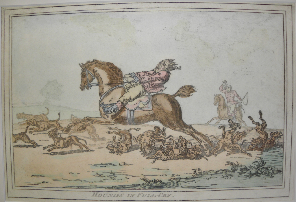 Gillray, James -4- Restrikes of HOUNDS IN FULL CRY (4) Gillray, James -4- Restrikes of HOUNDS IN FULL CRY (4)