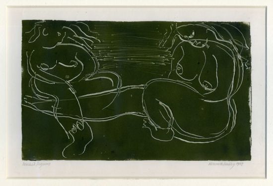 Lindley Kenneth - Monoprint, LINKED FIGURES Lindley Kenneth - Monoprint, LINKED FIGURES