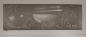 Kenneth Lindley - Monoprint, TWO FIGURES