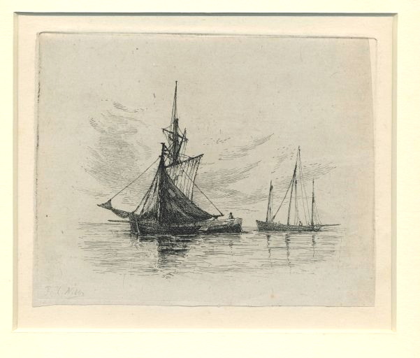 Nibbs, Richard - FISHING BOATS BECALMED Richard Nibbs - FISHING BOATS BECALMED