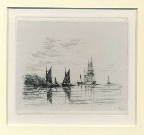 Richard Nibbs - SCHOONER WITH LIGHTERS
