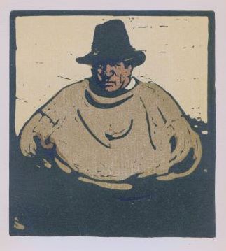 Nicholson, Sir William - A Fisher. Sir William Nicholson - A Fisher