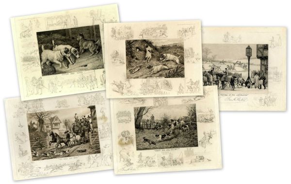 Paton, Frank - Signed Christmas Cards - 2 Frank Paton Christmas Cards