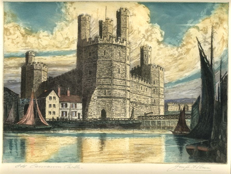 Pimm, Joseph Frank - Caernarvon Castle Joseph Frank Pimm - Caernarvon Castle