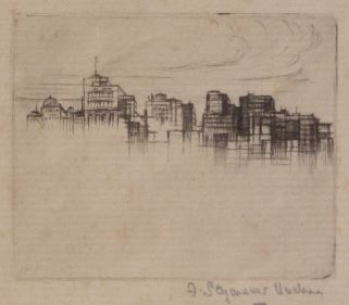 Seymour Haden, Francis - rooftops Francis Seymour Haden - Rooftops