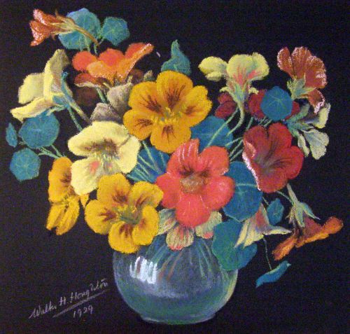 Walter H Houghton - 3 Floral Pastels - 3 Walter H Houghton - 3 Floral Pastels - 3